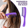 Sanfe Selfly Hair Comb - Half Plastic Hair Scalp Massager - 1 Piece
