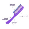 Sanfe Selfly Hair Comb - Half Plastic Hair Scalp Massager - 1 Piece