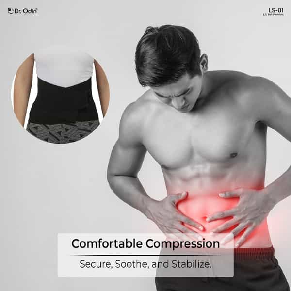 Dr. Odin Ls01 Lumbo Sacral Belt | Back Support For Lumbar Spine | Pain Relief | Unisex (Medium)