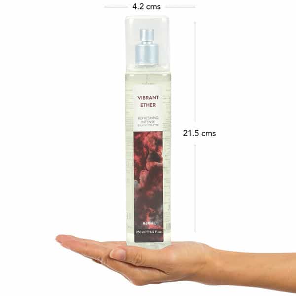 Ajmal Vibrant Ether Edt Combo Pack Of 2 Each 250Ml (Total 500Ml) For Men & Women + 4 Parfum Testers