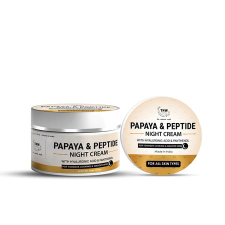 Tnw - The Natural Wash Papaya & Peptide Night Cream For Healthy Skin | Repairs Skin Overnight