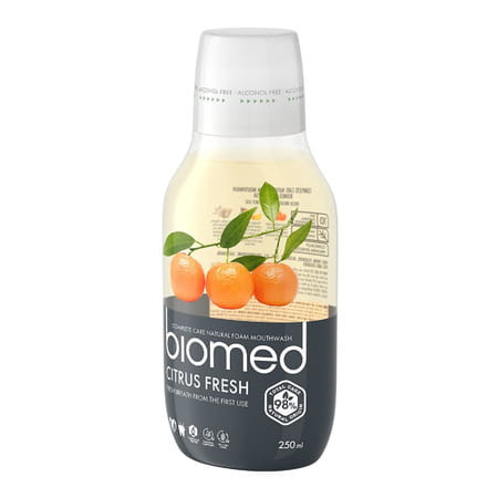 Biomed Complete Care Mouthwash | Citrus Fresh - Buy Two Get One Free - 250 Ml