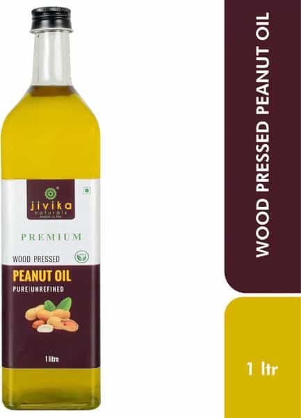 Jivika Naturals Cold Pressed Peanut Oil 1Ltr Bottle