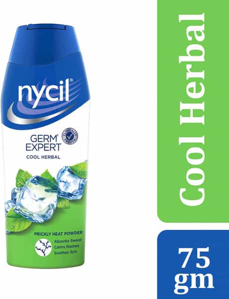 Nycil Germ Expert Cool Herbal Prickly Heat & Cooling Powder 75 G