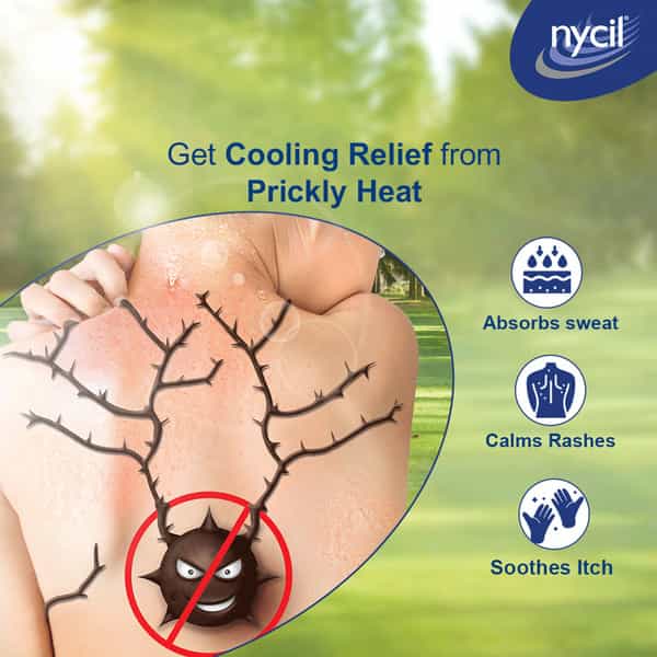 Nycil Germ Expert Cool Herbal Prickly Heat & Cooling Powder 75 G