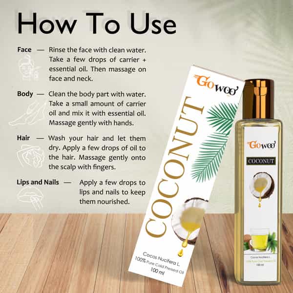 Pack Of 2 Neroli Essential Oil & Coconut Carrier Oil - 100% Pure & Natural Oil For Aromatherapy