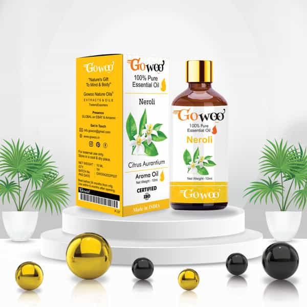 Pack Of 2 Neroli Essential Oil & Coconut Carrier Oil - 100% Pure & Natural Oil For Aromatherapy