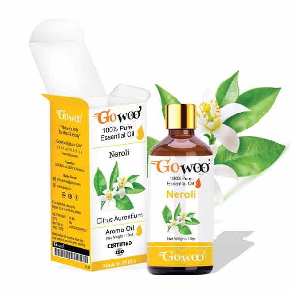 Pack Of 2 Neroli Essential Oil & Coconut Carrier Oil - 100% Pure & Natural Oil For Aromatherapy
