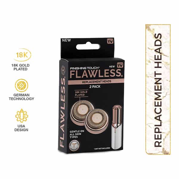 Finishing Touch Flawlessflawless-Finishing Tch Replacement Heads (Pack 2) Hair Removal