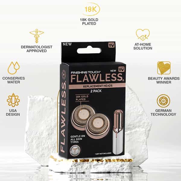 Finishing Touch Flawlessflawless-Finishing Tch Replacement Heads (Pack 2) Hair Removal