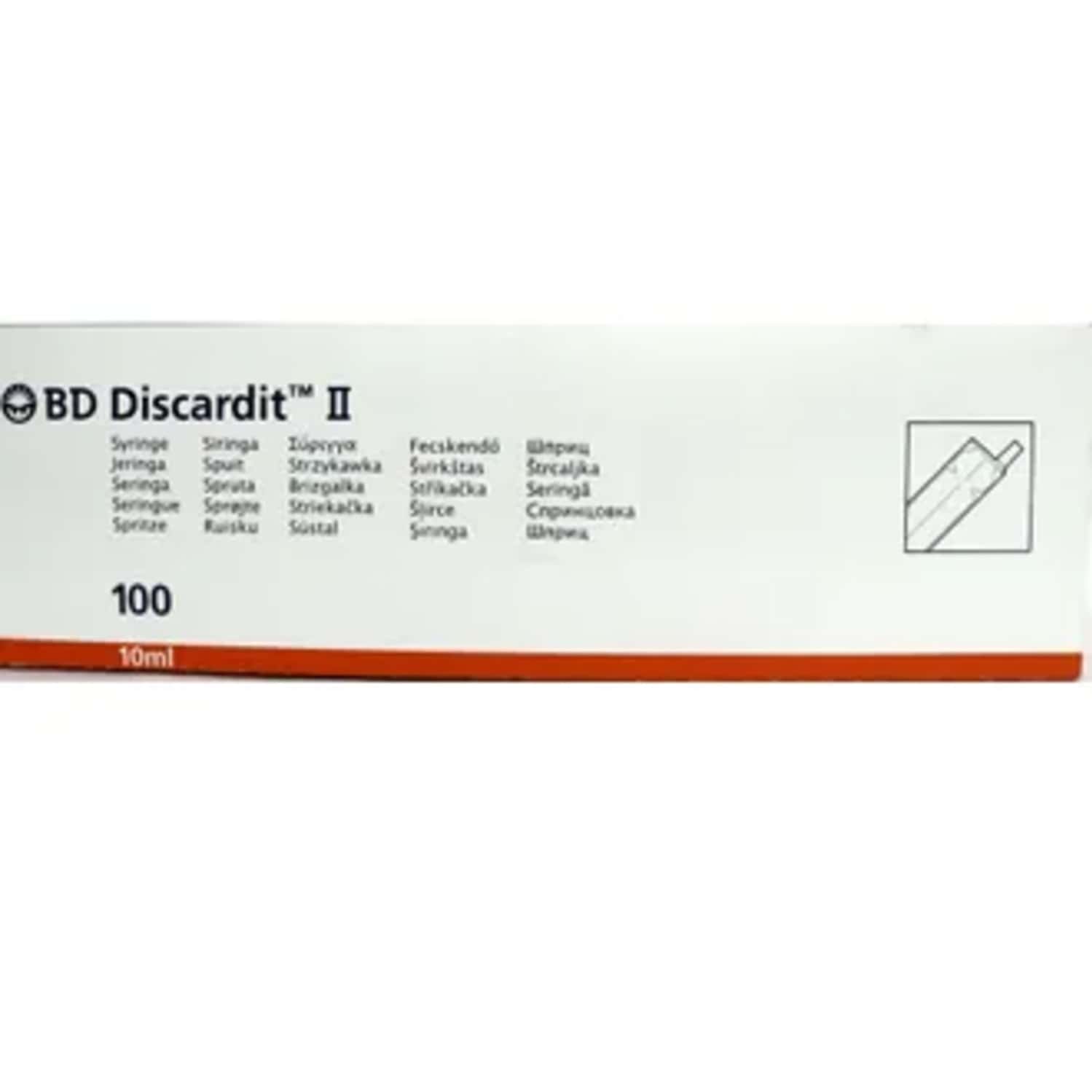 Discardit Ii Syringe 10 Ml With Needle 1 No's