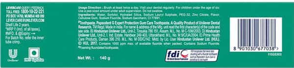Pepsodent Expert Protection Gum Care Toothpaste 140 Gm
