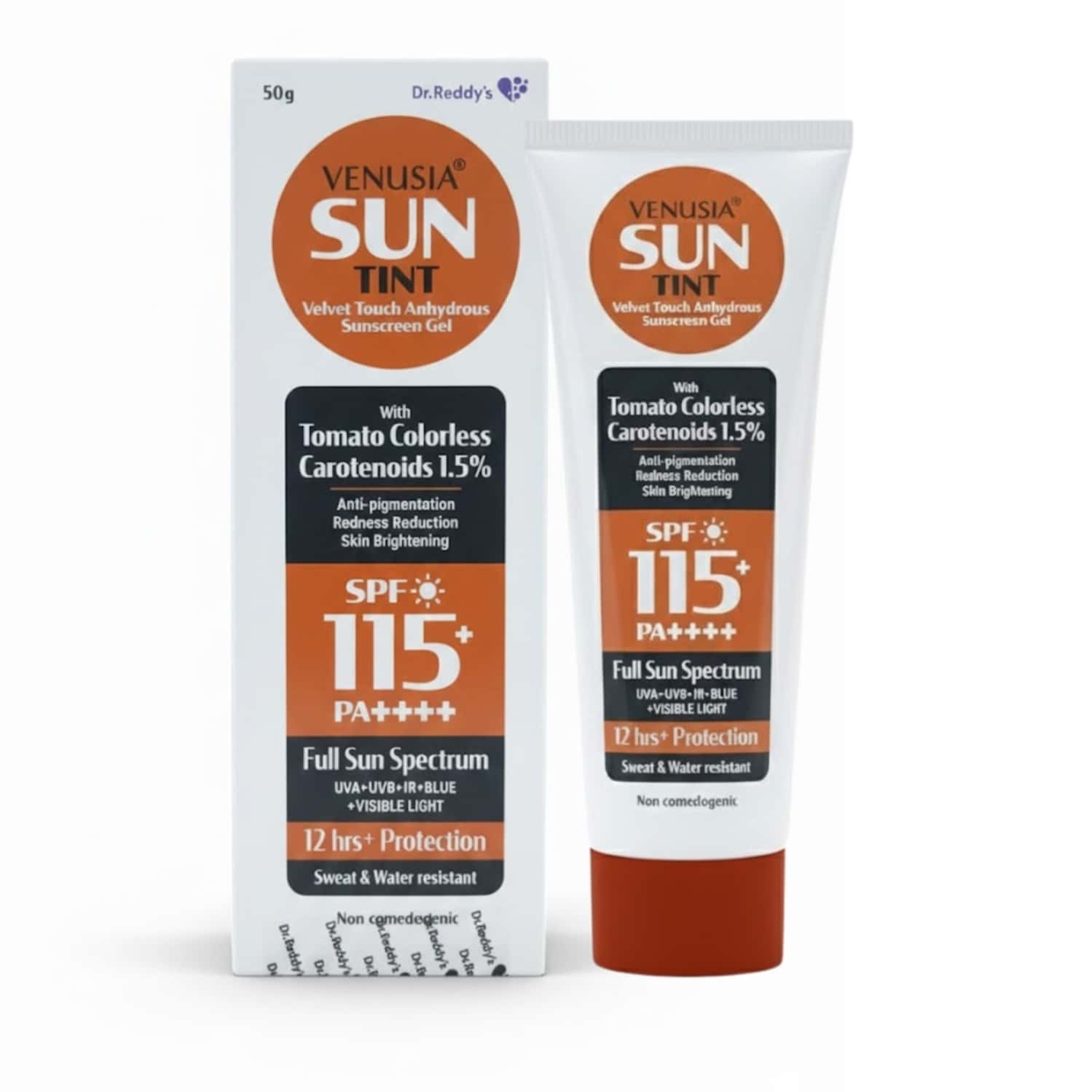 Venusia Sun Tint Spf 115+ Pa++++ Tube Of 50gm Sunscreen Gel