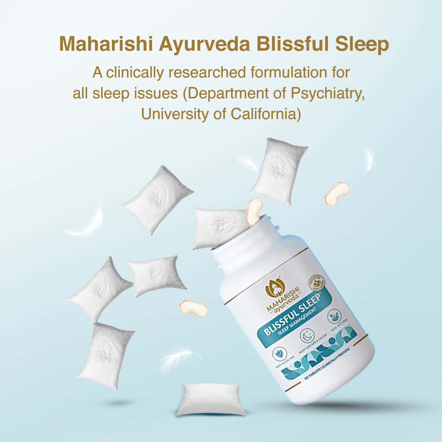 Maharishi Ayurveda Blissful Sleep | Non-Habit Forming Sleeping Pills Ashwagandha