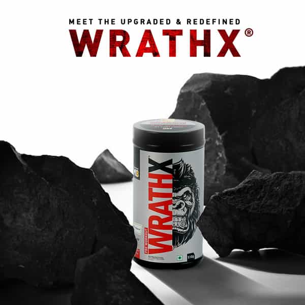 Muscleblaze Pre Workout Wrathx With Creapure ? | Nitroblaze & Bioperine (Fruit Fury | 510 G)