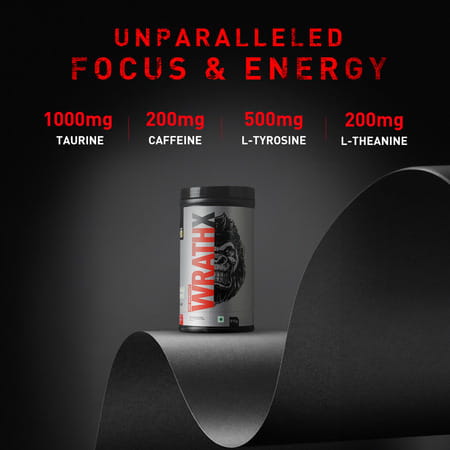 Muscleblaze Pre Workout Wrathx With Creapure ? | Nitroblaze & Bioperine (Fruit Fury | 510 G)