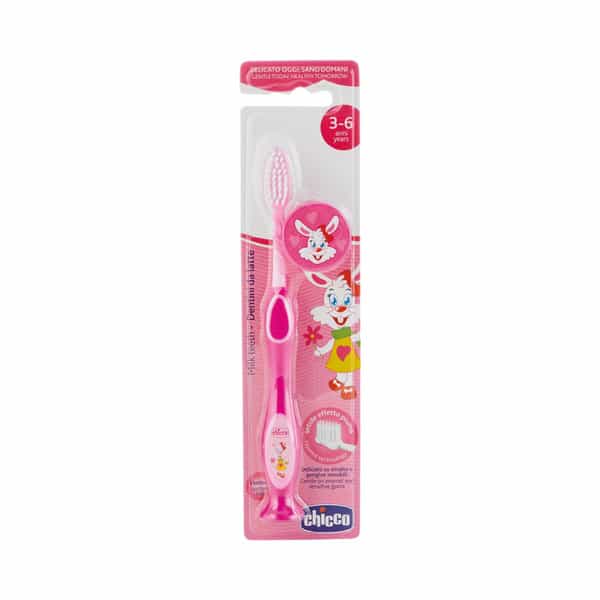 Chicco Baby Toothbrush 3Y-6Y ( Color May Vary)