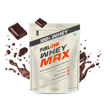 Fuel One Whey Max (Triple Chocolate | 1kg / 2.2lbs) | 27g Protein | Whey Protein Concentrate