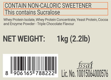 Fuelone Whey Max (Triple Chocolate | 1Kg) 27G Protein | Whey Protein Concentrate