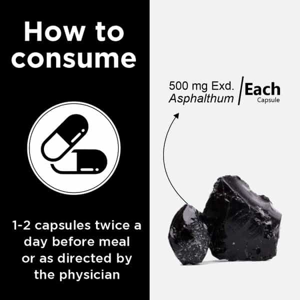 Uma Ayurveda Shilajit Capsule Ayurvedic Capsules 60 Caps