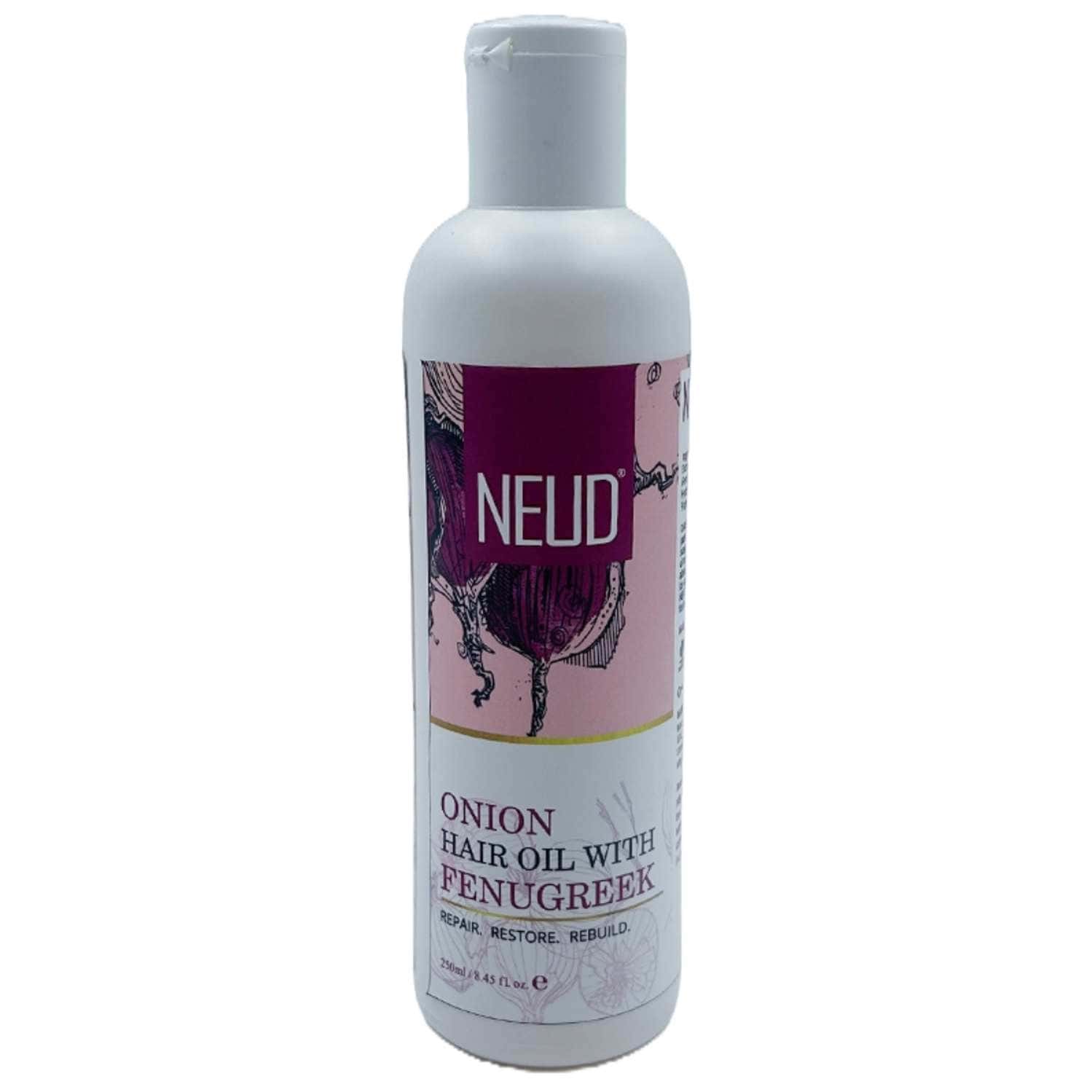 Neud Premium Onion Hair Oil With Fenugreek For Men & Women 1 Pack (250ml)