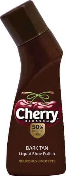 Cherry Blossom Liquid Wax Polish (Dark Tan) - 75Ml