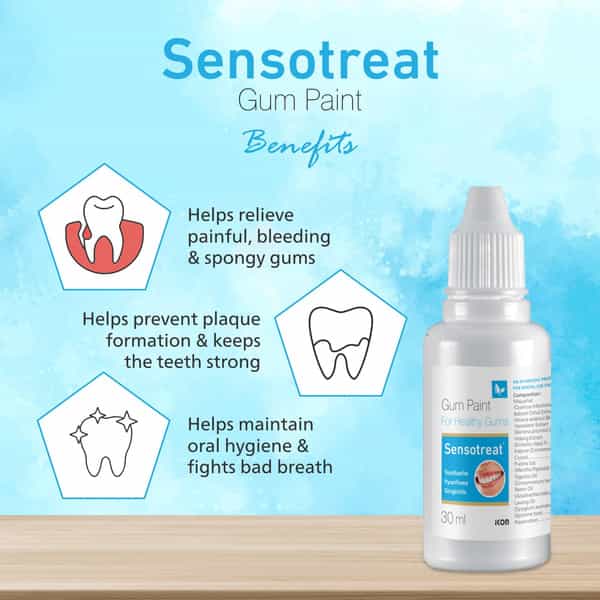 Sensotreat Gum Paint For Relief From Gum Pain Sensitivity & Irritation 30 Ml (Pack Of 2)