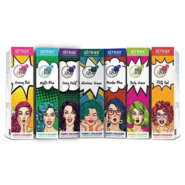 Streax Professional Hold & Play Funky Colours - Groovy Pink 100 G X Pack Of 2