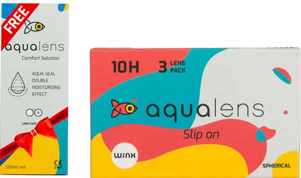 Aqualens 10 H Montly Disposable Contact Lens (3 Lens/Box) (-2.25)