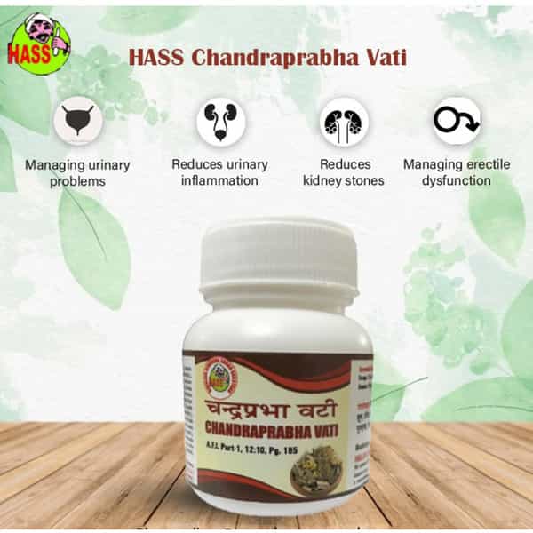 Hass Chandraprabha Vati (120 Tab Of 500 Mg Each) For Kidney Stone For Urine Problem
