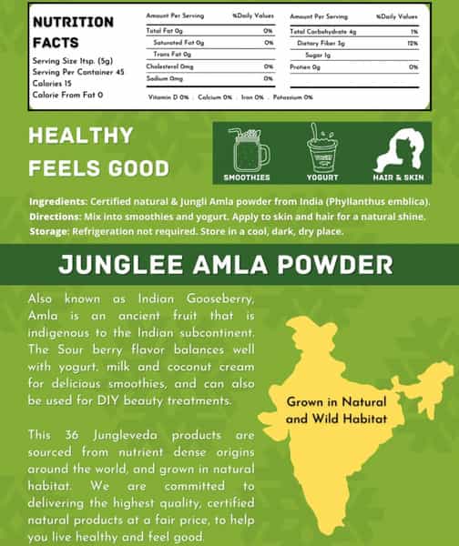 Jungle Veda Amla Powder (200 Gm)