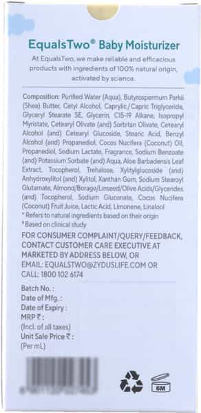 Equalstwo Baby Moisturizer 100 Ml