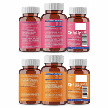 Carbamide Forte L Glutathione With Vitamin C & Amla Extract 1000mg Combi Pack Bottle Of 60 Tablets