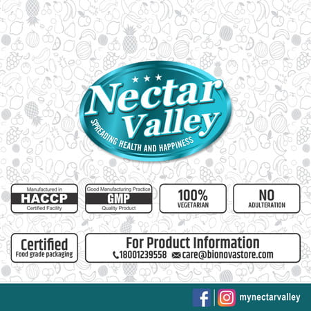 Nectar Valley Strawberry Milkshake Powder No Refined Sugar Added | Makes 12 Glasses - 250g