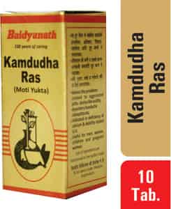 Baidyanath Asli Ayurved Kamdudha Ras (m.y) 10 Tablets (pack Of 2)