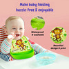 Baby Story Waterproof Baby Bib With Food Catching Pocket (Green)