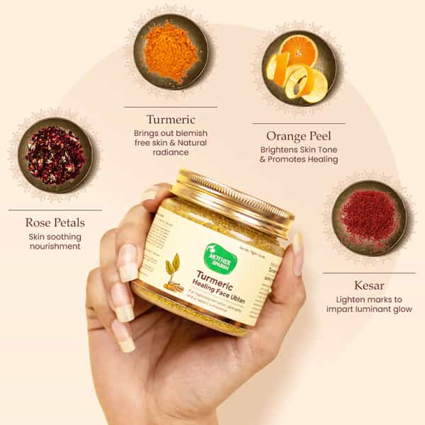 Mother Sparsh Turmeric Healing Face Ubtan Powder For Dark Spots & Radiance-75Gm