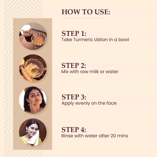 Mother Sparsh Turmeric Healing Face Ubtan Powder For Dark Spots & Radiance-75Gm