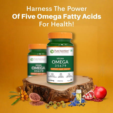 Pure Nutrition Omega 3-5-6-7-9 Fpr Brain And Heart Health 30 Capsules