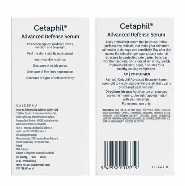 Cetaphil Advanced Defense Serum 30Ml