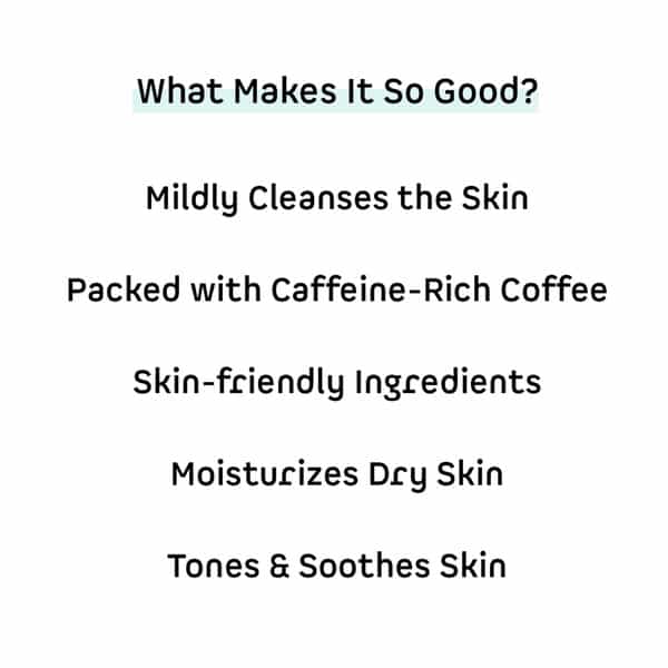 Mcaffeine Coffee & Milk Face Wash For 24Hr Moisturization - Soap Free Cleanser With Shea Butter