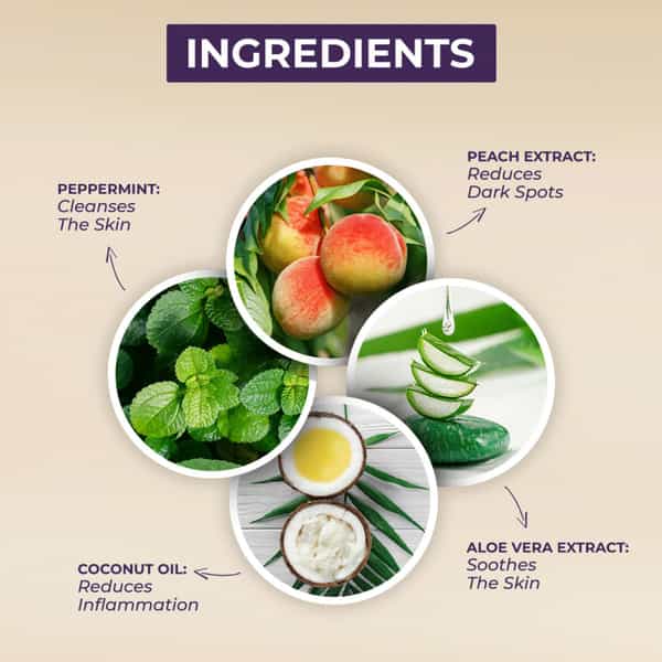 Sanfe Back & Bum Lightening Mask For Women With Aloevera & Peach Extracts - 100G