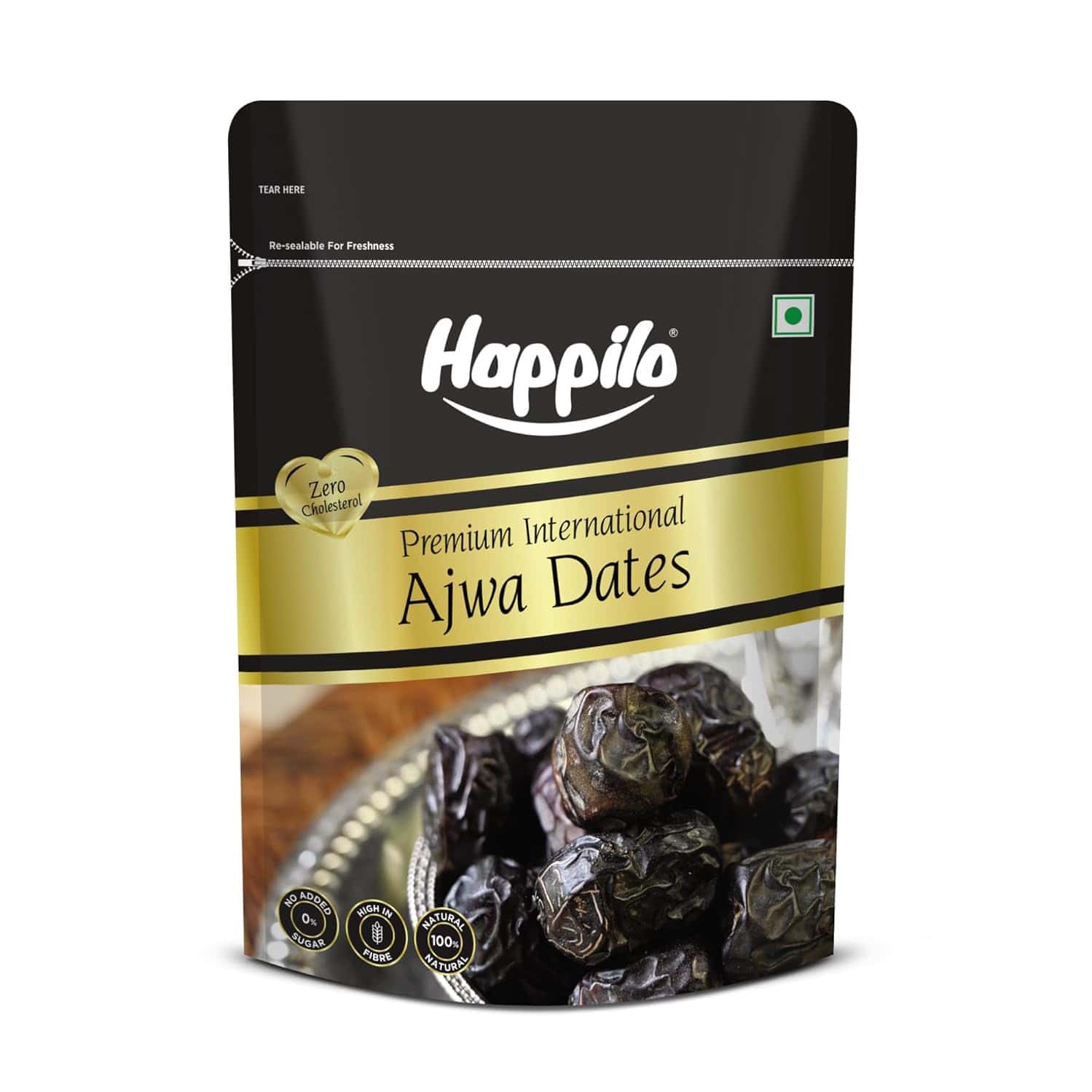 Happilo Premium International Ajwa Dates 500g Value Pack