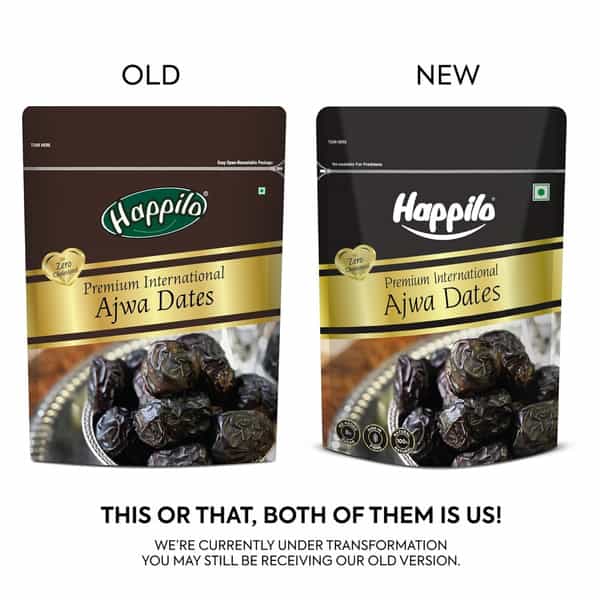 Happilo Premium International Ajwa Dates 500G Value Pack