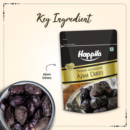 Happilo Premium International Ajwa Dates 500G Value Pack
