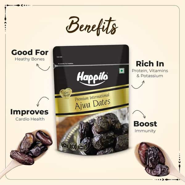 Happilo Premium International Ajwa Dates 500G Value Pack
