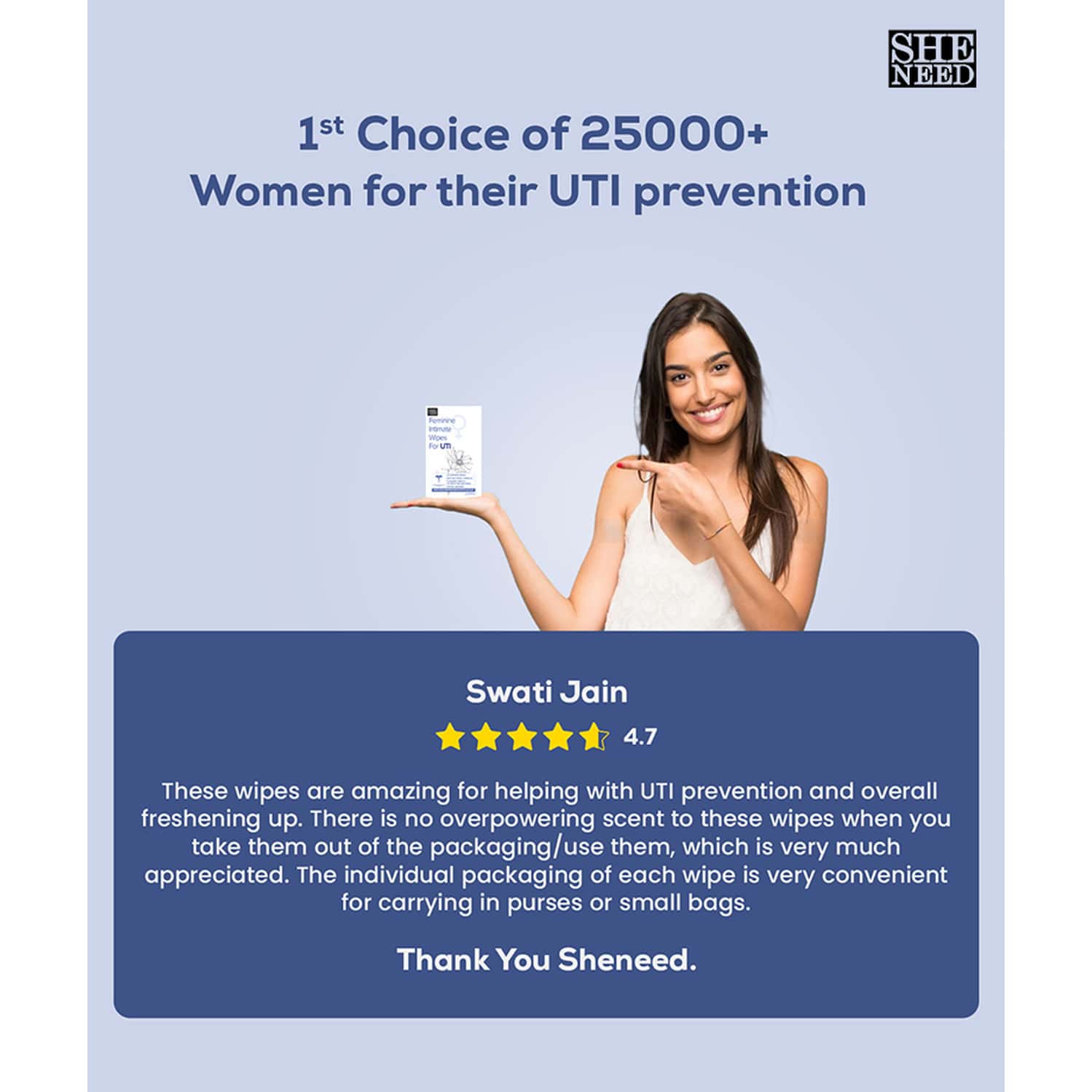 Buy SHENEED FEMININE INTIMATE WIPES FOR UTITREATS UTI, FUNGUS