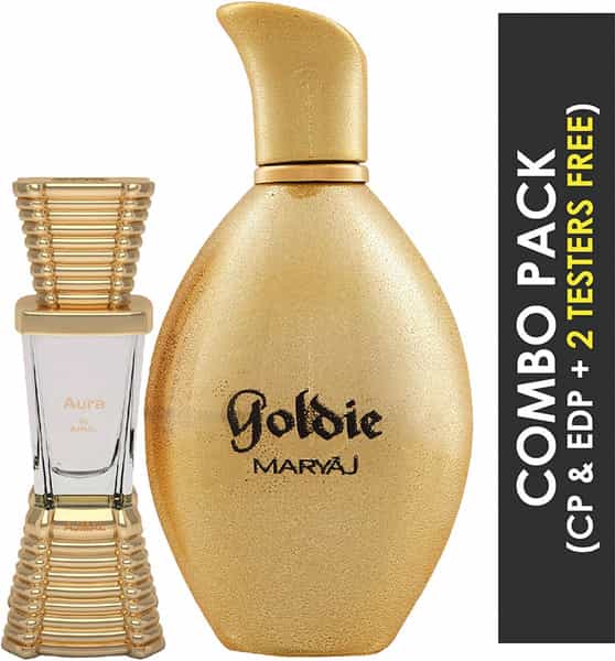 Ajmal Aura Concentrated Oil 10Ml For Unisex And Maryaj Goldie Edp 100Ml For Women