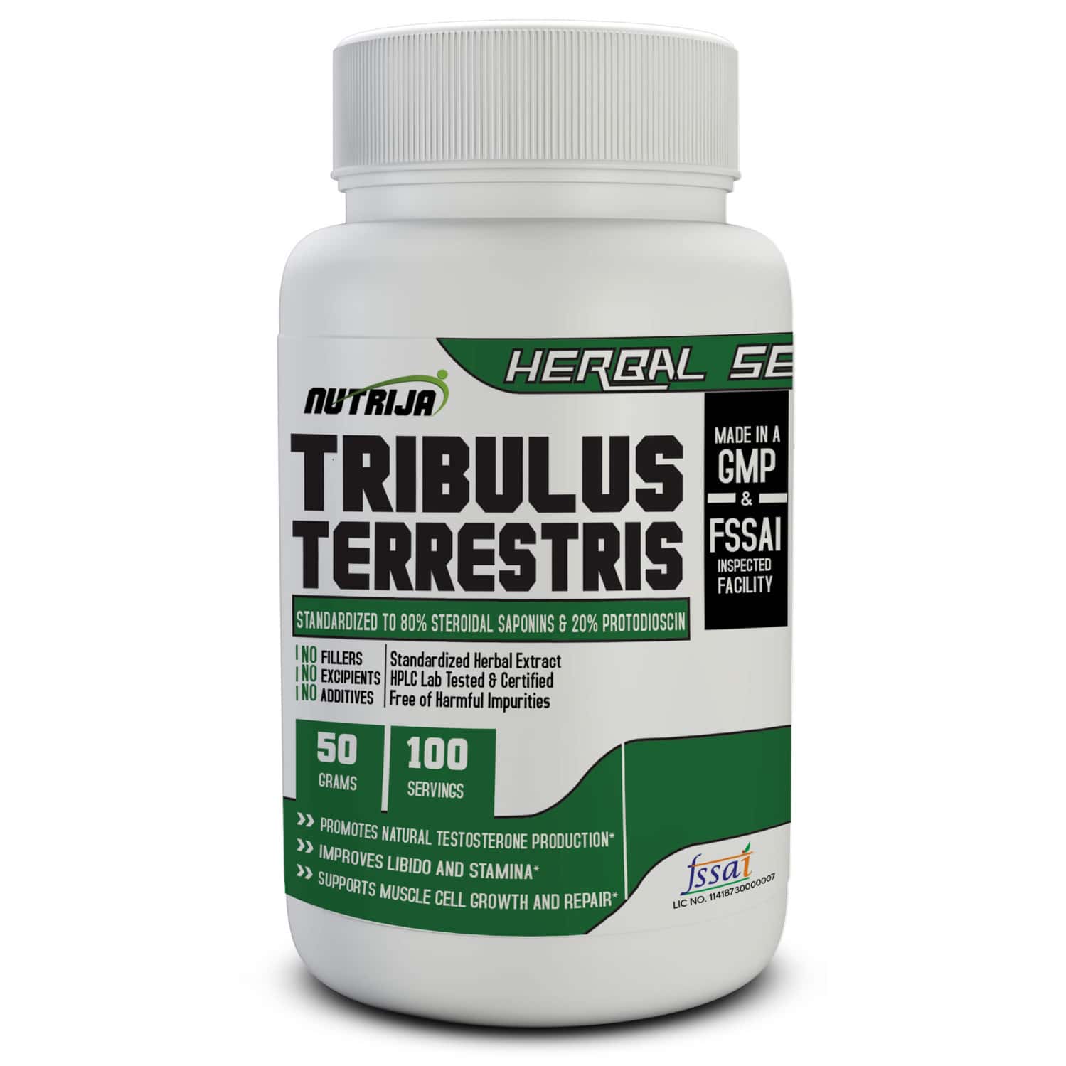 Nutrija Tribulus Terrestris Extract Is Standardized To 80% Steroidal Saponins - 50 Grams