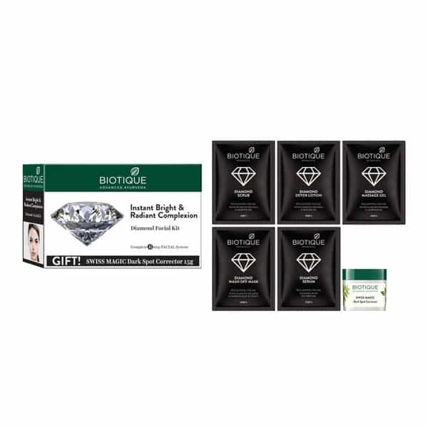 Biotique Diamond Facial Kit Instant Bright And Radiant Complexion 65 Gm